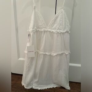 White Angela Sunday Best dress from Aritzia